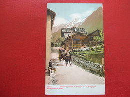 SUISSE - " STAZIONE POSTALE DI STAMPA - VAL BREGAGLIA " - - Bregaglia