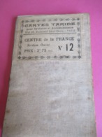 Carte Routière Ancienne Entoilée/Cartes TARIDE/N°12/Cycliste Et Automobiliste/Centre De La France Ouest /vers1900 PGC313 - Strassenkarten