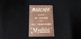 Plan De PARIS Carte Publicitaire CHAUSSURES MANFIELD Succursales Magasin Route Rue Gare Musée Avenue Boulevard FRANCE - Cartes Routières