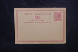 SIERRA LEONE - Entier Postal Type Victoria , Non Circulé - L 53708 - Sierra Leone (...-1960)