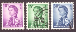 Hong Kong  1962 Queen Elizabeth II - Watermark Upright Cote €4.75 - Gebraucht