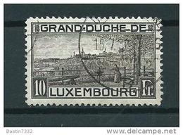 1923 Luxemburg 10 Fr. Landscape Used/gebruikt/oblitere - Oblitérés