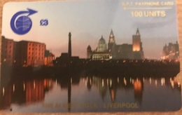 SAINTE-HELENE  -  Cable  § Wireless  -  " The Albert Dock - LIVERPOOL "  -  £3 - 100 Units - Isola Sant'Elena