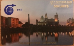 SAINTE-HELENE  -  Cable  § Wireless  -  " The Albert Dock - LIVERPOOL "  -  £15  -  500 Units - Sainte-Hélène