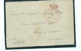 Prestamp Free Front Postal History. August 1832 Posted To House Of Commons - ...-1840 Vorläufer