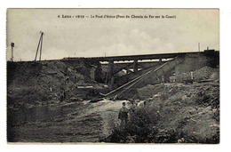 62 LENS N°6 Le Pont D'Avion Pont Chemin De Fer Sur La Canal En 1919 Signal Carré à Gauche - Lens
