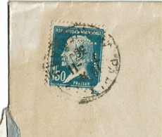 1930 - Lettre Recommandée De Paris Pour Paris - Timbre Pasteur N° 181 - Perforé HT (ou TH?) - Altri & Non Classificati