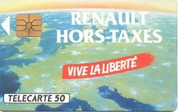 Télécarte Privée Renault Hors Taxe 5000 Ex., 12/90 - Voitures