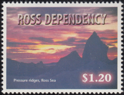 Ross Dependency 1999 MNH Sc L58 $1.20 Pressure Ridges, Ross Sea - Unused Stamps