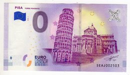 2018-1 BILLET TOURISTIQUE ITALIE 0 EURO SOUVENIR N°SEAJ002503 PISE - Prove Private