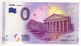 2017-1 BILLET TOURISTIQUE ITALIE 0 EURO SOUVENIR N°SENX001293 ROME ROMA - Essais Privés / Non-officiels