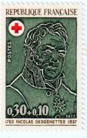 Variétés - N°1735 -  Au Profit De La Croix Rouge - Trait Vert Dans La Croix Rouge  - Neuf Sans Charnière - ** - Roulettes