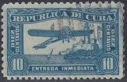 Cuba, Scott #E7, Used, Airplane And Morro Castle, Issued 1935 - Sellos De Urgencia
