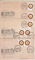 3 Combo Covers + Place Cancellattion, 'Theosophical Society', Organization Religion ULT Lodge Besant Scouting, FDC 1975 - Theologians