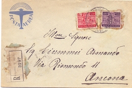 TORINO 1945 COVER AIR MAIL REGISTRED MAIL  (FEB201081) - Luftpost