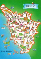 TOSCANE   ITALIE - Landkarten
