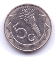 NAMIBIA 2002: 5 Cents, KM 1 - Namibië