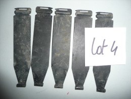 LOT 4 : Lot De 5 Passe-bandes Pour Mitrailleuse AA52 - Armas De Colección