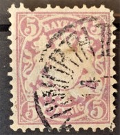 BAYERN / BAVARIA 1878 - Canceled - Mi 45 - 5pf - Damage On Upper Left Edge! - Oblitérés