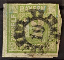 BAYERN / BAVARIA 1862 - Canceled - Mi 12 - 12kr - Oblitérés