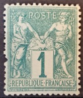 FRANCE 1876 - MLH - YT 61 - 1c - 1876-1878 Sage (Tipo I)