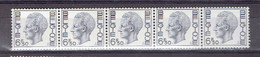 183 P - Bande De Cinq R54 Avec Numéro - MNH Impeccable - Coil Stamps