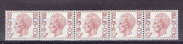 183 P - Bande De Cinq R70 Avec Numéro - MNH Impeccable - Coil Stamps