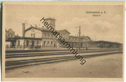 Schönebeck A. E. - Bahnhof - Verlag Gustav Lauch Schönebeck 20er Jahre - Schönebeck (Elbe)