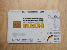 Versicherten Karte, KKH Gesundheits Chip Card,with Some Dirty - Other & Unclassified