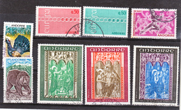 Andorre Française 1971 Année Complète 209 216 Oblitérée Used Cote 25.8 - Full Years