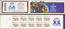SOUTH AFRICA RSA 1998 Year Of Science And Technology Black Rhinoceros Animals Fauna Complete Booklet Folded MNH - Neushoorn