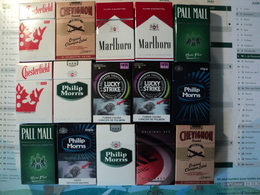 PARAGUAY. LOT DE 8 PAQUETS DE CIGARETTES VIDES PLUS 1 CHEVIGNON FRANCAIS. ANNEES 2000 / 2010 - Zigarettenetuis (leer)