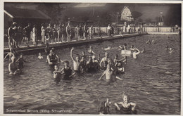 Deutsches Reich PPC Schwimmbad Berneck (Schwarzwald) Ver. Fotohaus R. Hollaenaer, Nagold TÜBINGEN 1934 Echte Real Photo - Altensteig