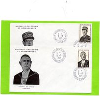 2 Plis En 1° Jour Du 9/II/1971 ( Général  DE GAULLE ) - Storia Postale