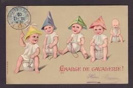 CPA Scatologie Enfants Gaufré Embossed Circulé Pot De Chambre Chamber Pot - Humorkaarten