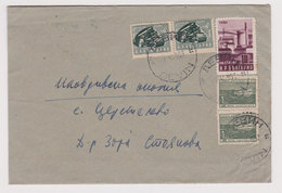 #60617 Bulgaria 1951 Cover With Rare Sunday Fee Tax Stamps Pair - Covers & Documents