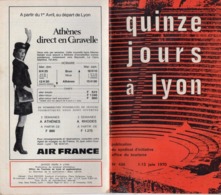 Livre - Quinze Jours à Lyon, Publication Syndicat Initiative N°436, 1970, 24 Pages - Rhône-Alpes