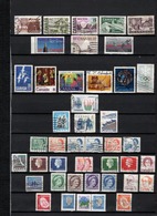 42 TIMBRES CANADA OBLITERES   DE 1950 à 1978     Cote : 13,10 € - Used Stamps