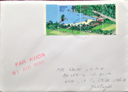 Japan, Circulated Cover To Portugal, "Landscapes" - Brieven En Documenten