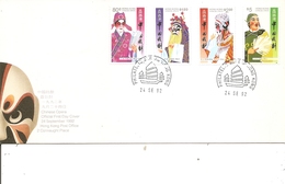 HongKong - Opéra Chinois ( FDC De 1992 à Voir) - Briefe U. Dokumente