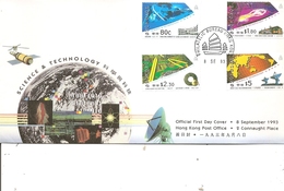 HongKong - Technologie ( FDC De 1993 à Voir) - Cartas & Documentos