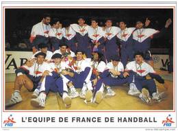 Carte Postale  Sport Handball L'Equipe De France Avec Noms Des Joueurs Au Dos Trés Beau Plan - Pallamano