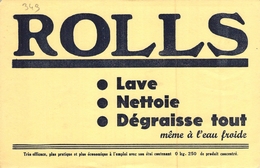 Ancien Buvard Collection ROLLS LAVE DEGRAISSE - L