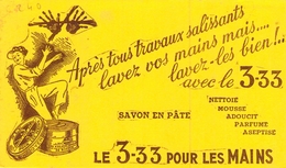 Ancien Buvard Collection SAVON 3.33 SAVON EN PATE - Perfume & Beauty