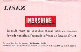 Ancien Buvard Collection LISEZ INDOCHINE LA SEULE REVUE SUR LA VIE DES SOLDATS EN EXTREME ORIENT - L