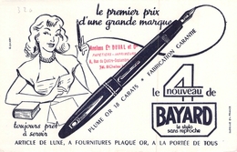 Ancien Buvard Collection ECRITURE STYLO PLUME OR BAYARD - E