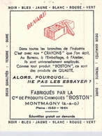 Ancien Buvard Collection ECRITURE CRAYON BOSTON MONTMAGNY SEINE ET OISE - E