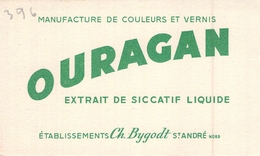 Ancien Buvard Collection SICCATIF OURAGAN  COULEUR ET VERNIS CH BYGODT SAINT ANDRE NORD - Paints