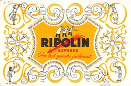 Ancien Buvard Collection PEINTURE RIPOLIN 1950 - Farben & Lacke