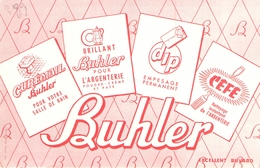 Ancien Buvard Collection  BUHLER CUREMAIL ARGENTERIE DIP CEFE - Farben & Lacke